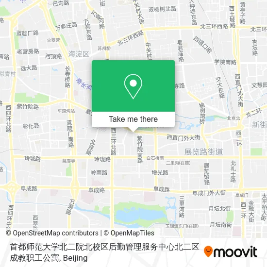 首都师范大学北二院北校区后勤管理服务中心北二区成教职工公寓 map