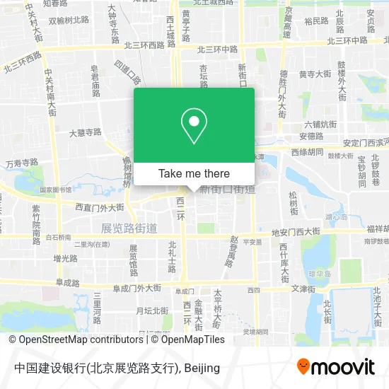中国建设银行(北京展览路支行) map