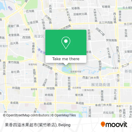 果香四溢水果超市(紫竹桥店) map