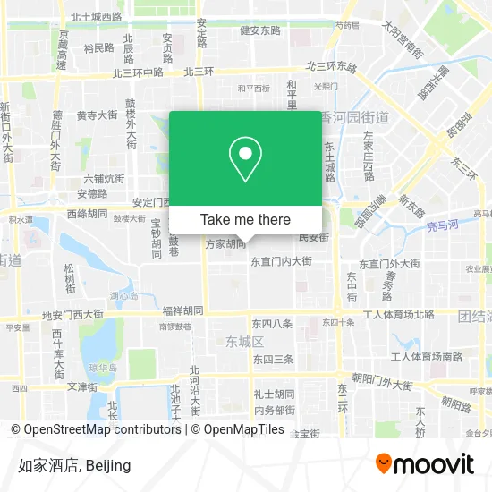 如家酒店 map