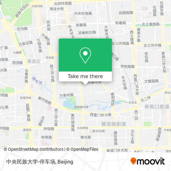中央民族大学-停车场 map