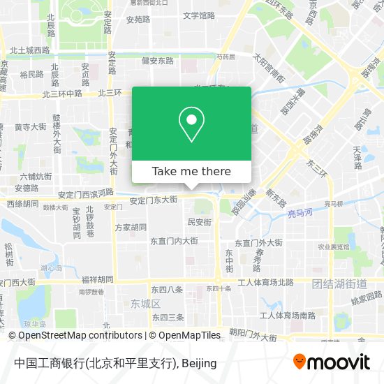 中国工商银行(北京和平里支行) map