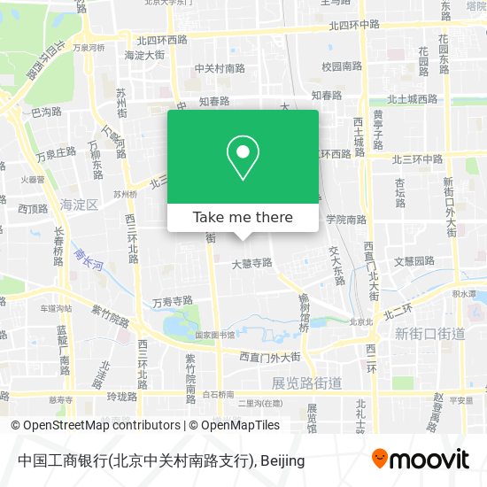 中国工商银行(北京中关村南路支行) map