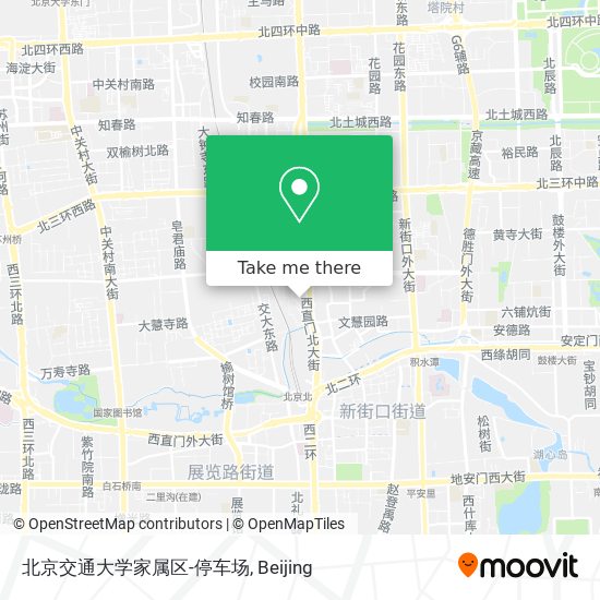 北京交通大学家属区-停车场 map