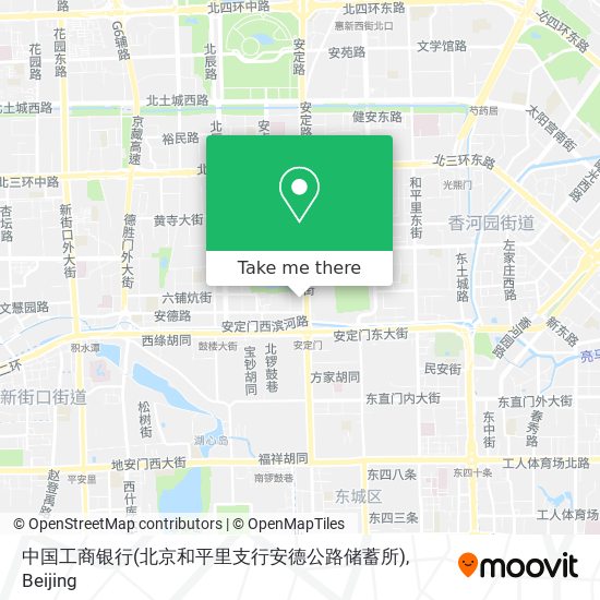 中国工商银行(北京和平里支行安德公路储蓄所) map