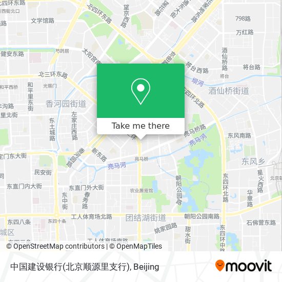 中国建设银行(北京顺源里支行) map