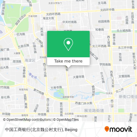 中国工商银行(北京魏公村支行) map