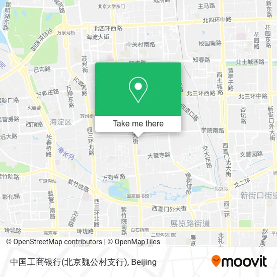 中国工商银行(北京魏公村支行) map