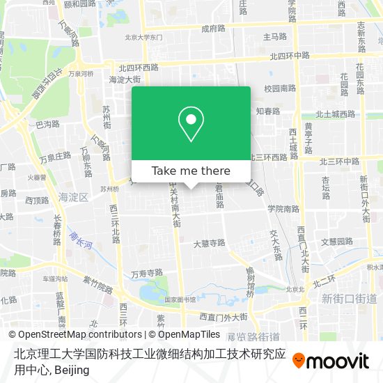 北京理工大学国防科技工业微细结构加工技术研究应用中心 map