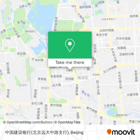 中国建设银行(北京远大中路支行) map