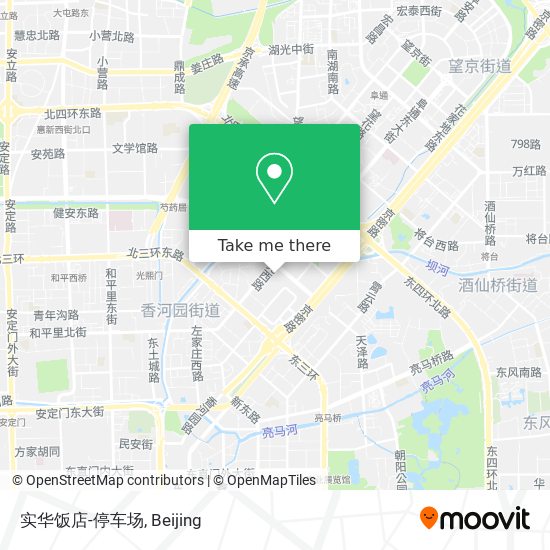实华饭店-停车场 map