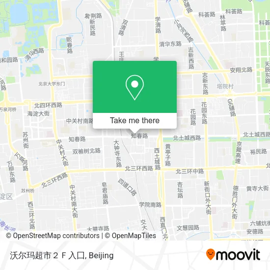沃尔玛超市２Ｆ入囗 map