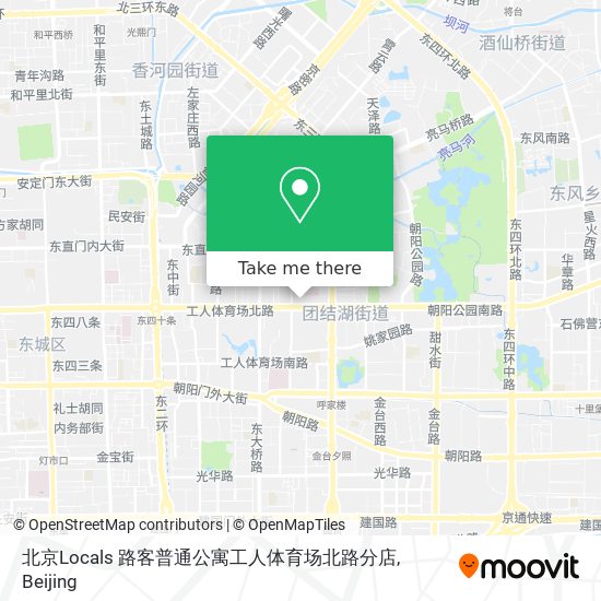 北京Locals 路客普通公寓工人体育场北路分店 map