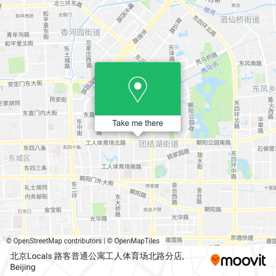 北京Locals 路客普通公寓工人体育场北路分店 map