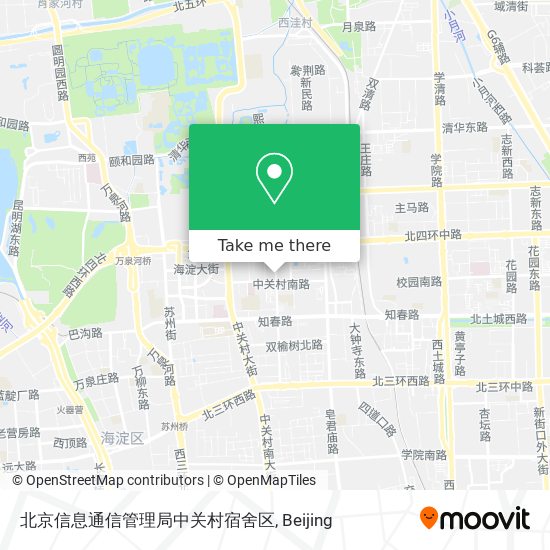 北京信息通信管理局中关村宿舍区 map