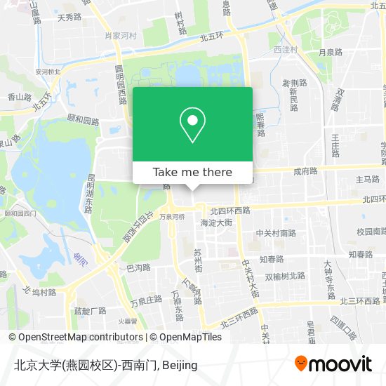 北京大学(燕园校区)-西南门 map