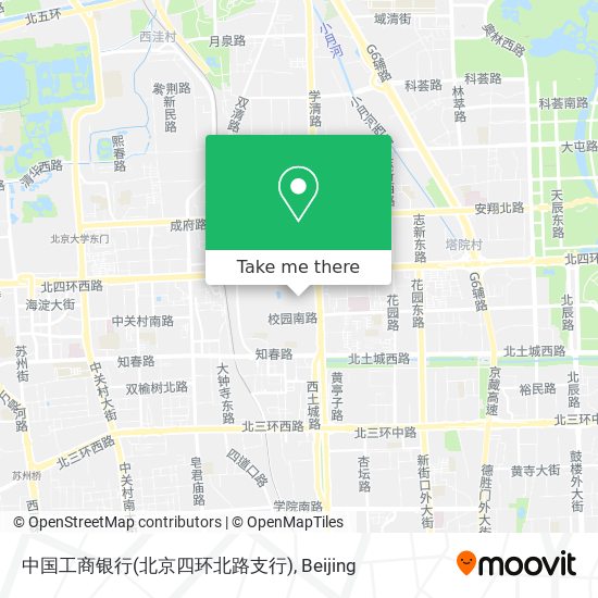 中国工商银行(北京四环北路支行) map