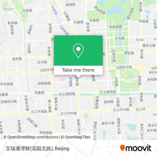 宝瑞通理财(花园北路) map