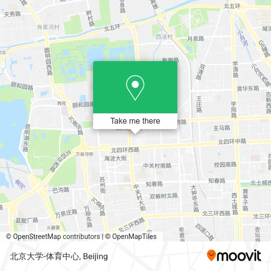 北京大学-体育中心 map