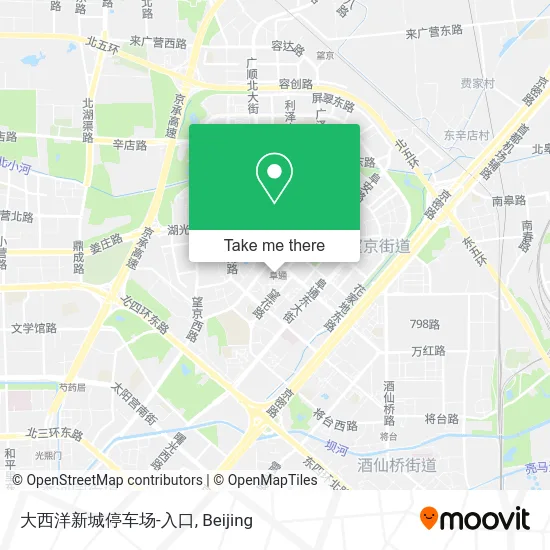 大西洋新城停车场-入口 map