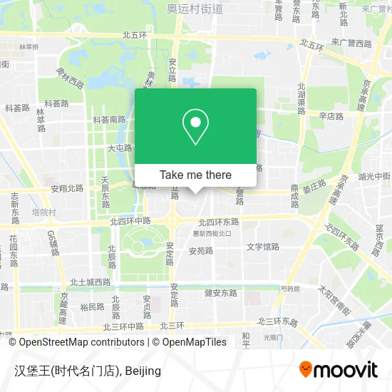 汉堡王(时代名门店) map