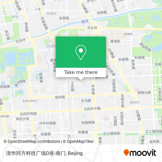 清华同方科技广场D座-南门 map