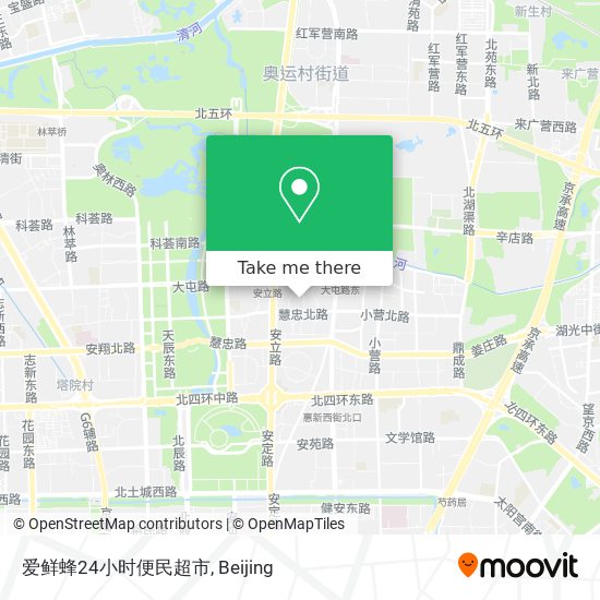 爱鲜蜂24小时便民超市 map