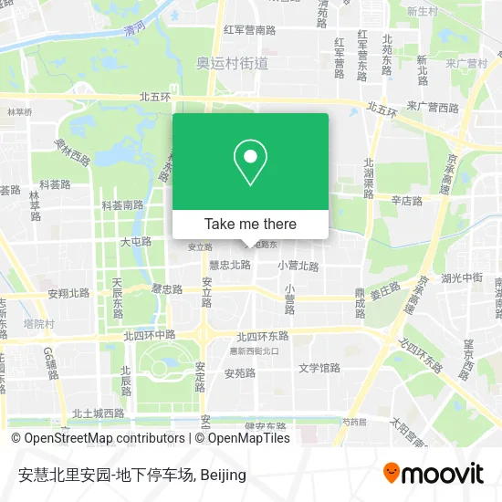 安慧北里安园-地下停车场 map