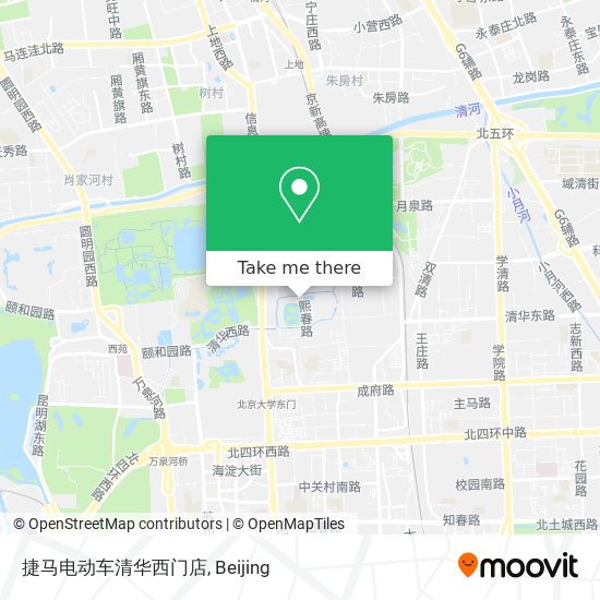 捷马电动车清华西门店 map