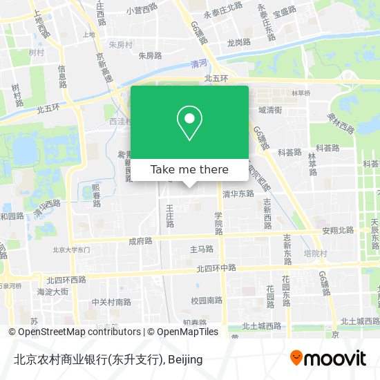 北京农村商业银行(东升支行) map