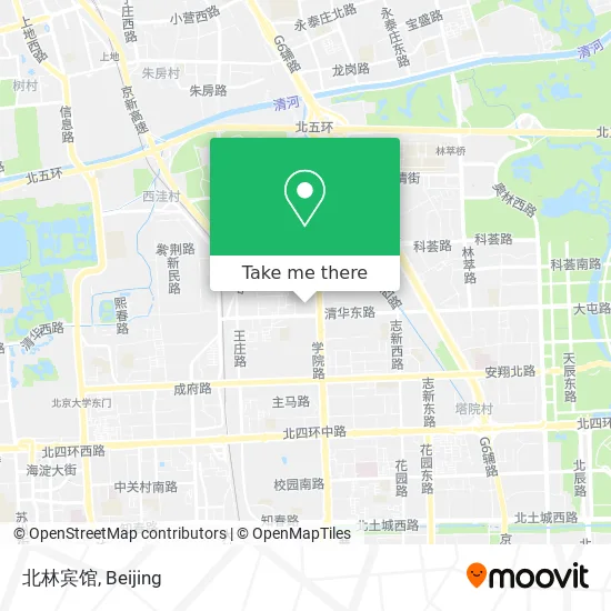 北林宾馆 map