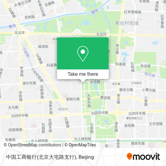 中国工商银行(北京大屯路支行) map