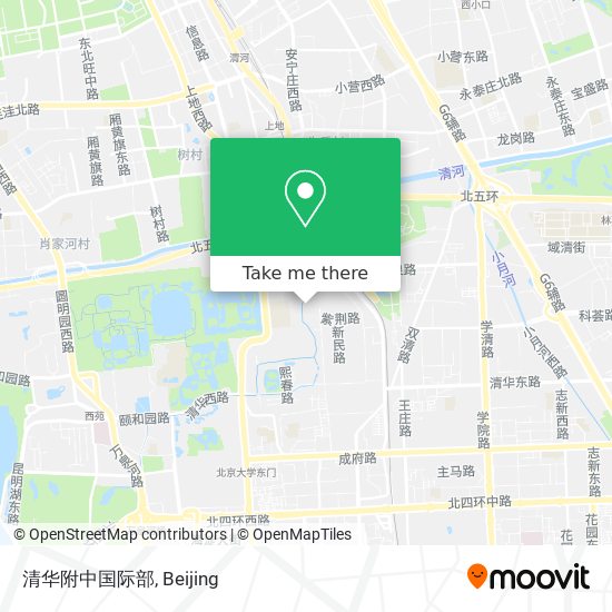 清华附中国际部 map