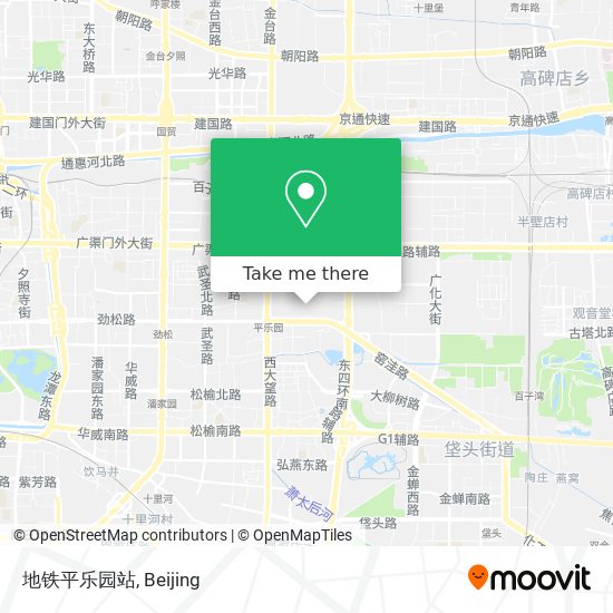 地铁平乐园站 map