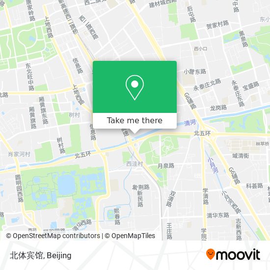 北体宾馆 map