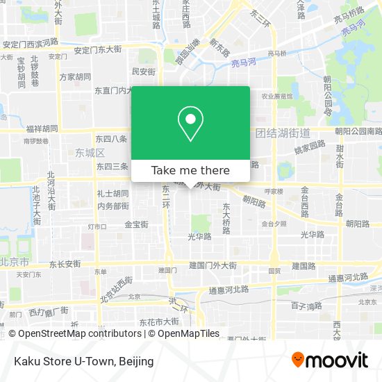 Kaku Store U-Town map