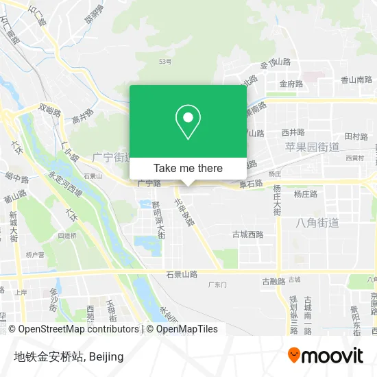 地铁金安桥站 map