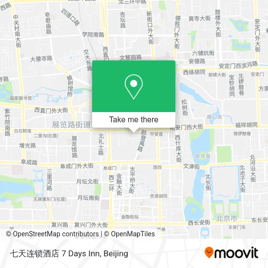 七天连锁酒店 7 Days Inn map