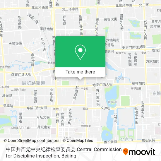 中国共产党中央纪律检查委员会 Central Commission for Discipline Inspection map