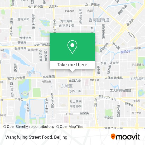 Wangfujing Street Food map