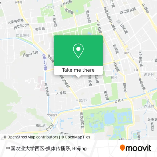 中国农业大学西区-媒体传播系 map