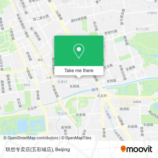 联想专卖店(五彩城店) map