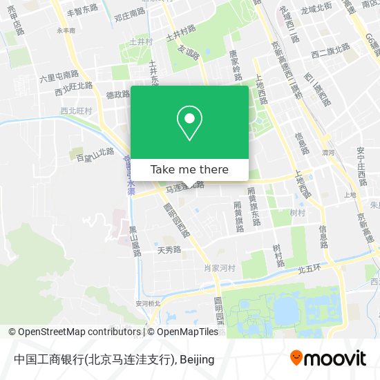 中国工商银行(北京马连洼支行) map