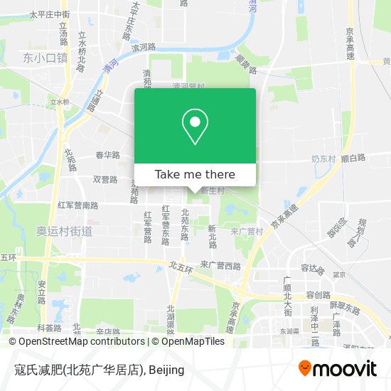 寇氏减肥(北苑广华居店) map