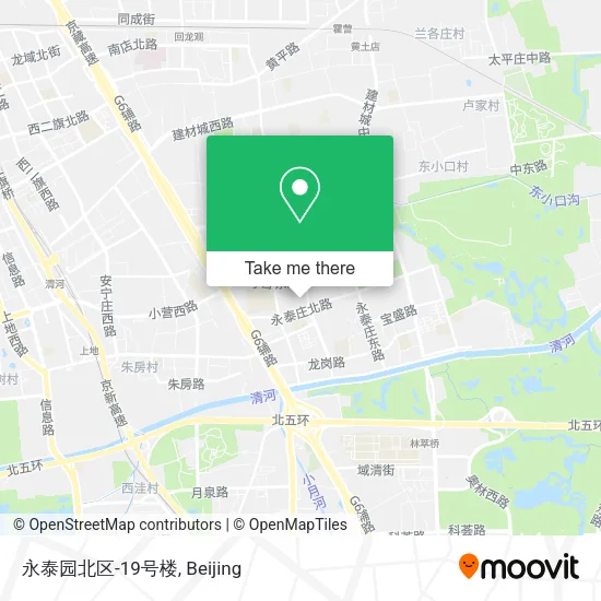 永泰园北区-19号楼 map