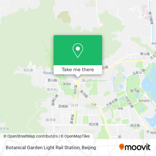 Botanical Garden Light Rail Station map