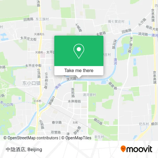 中隐酒店 map