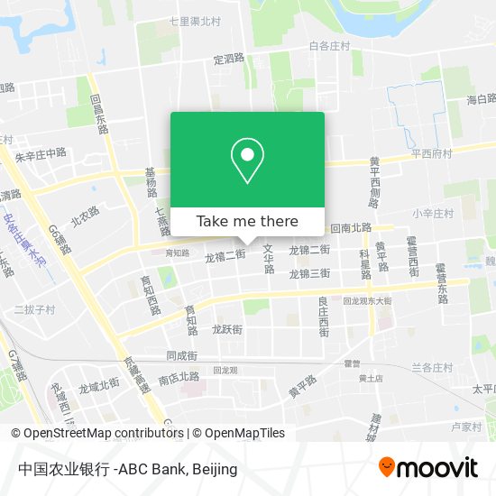中国农业银行 -ABC Bank map