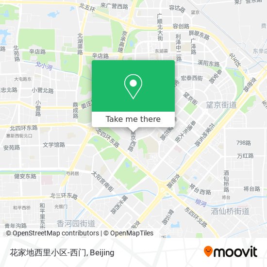 花家地西里小区-西门 map