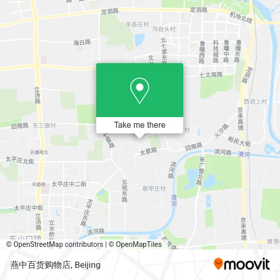 燕中百货购物店 map